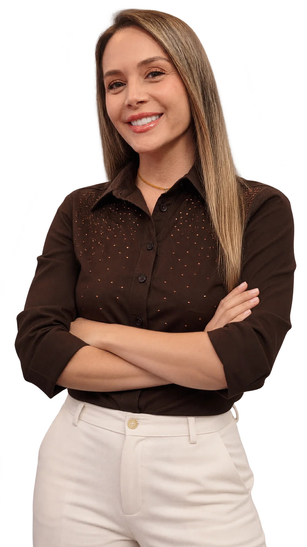 Luz Ángelly Rodríguez, presentadora de Telepacífico Noticias